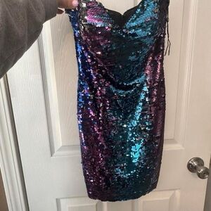 Short Sequin Dress